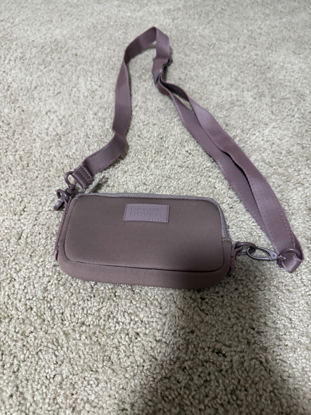 Dagne Dover Mauve Crossbody Wristlet